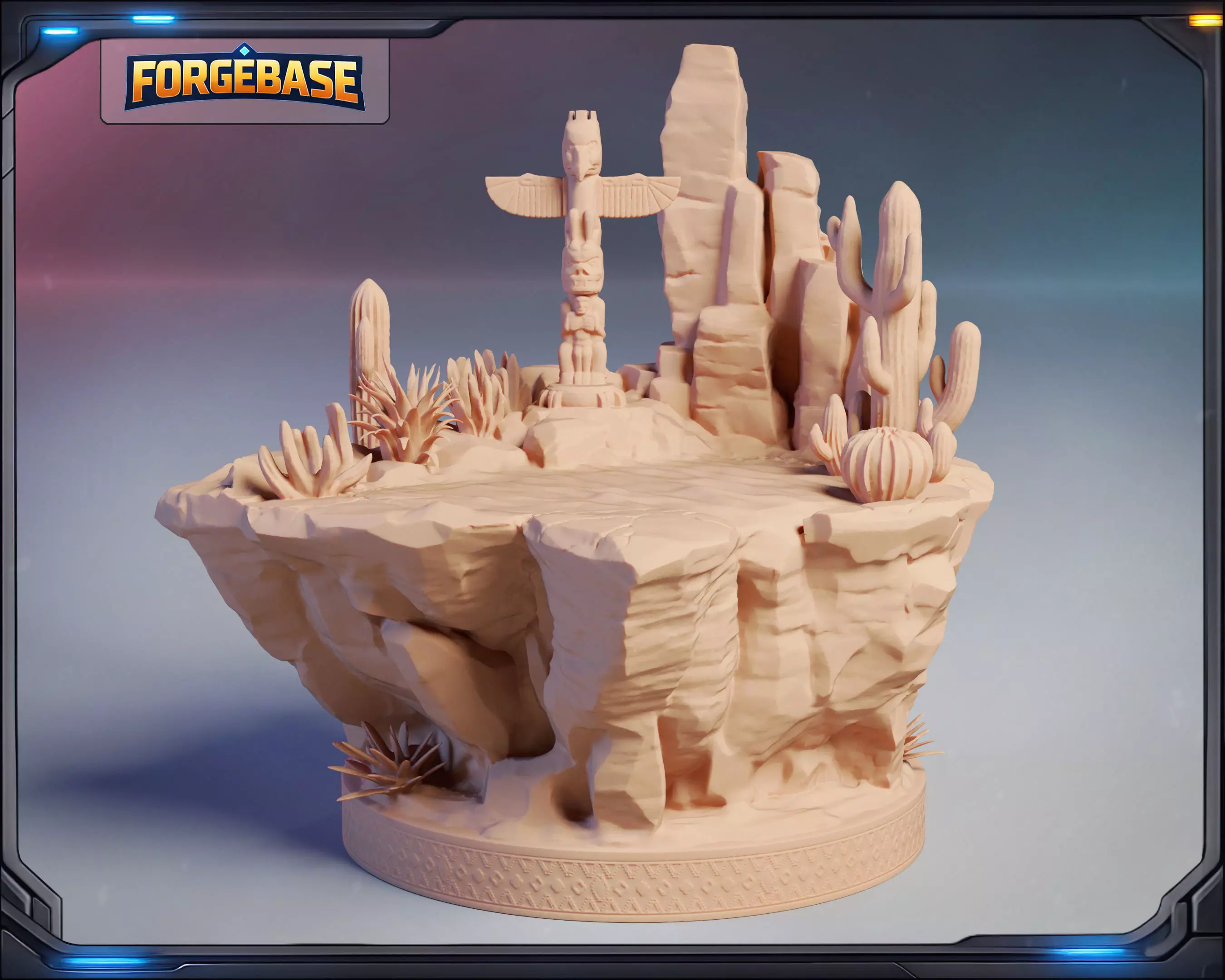 Base Indian Totem 3D print model