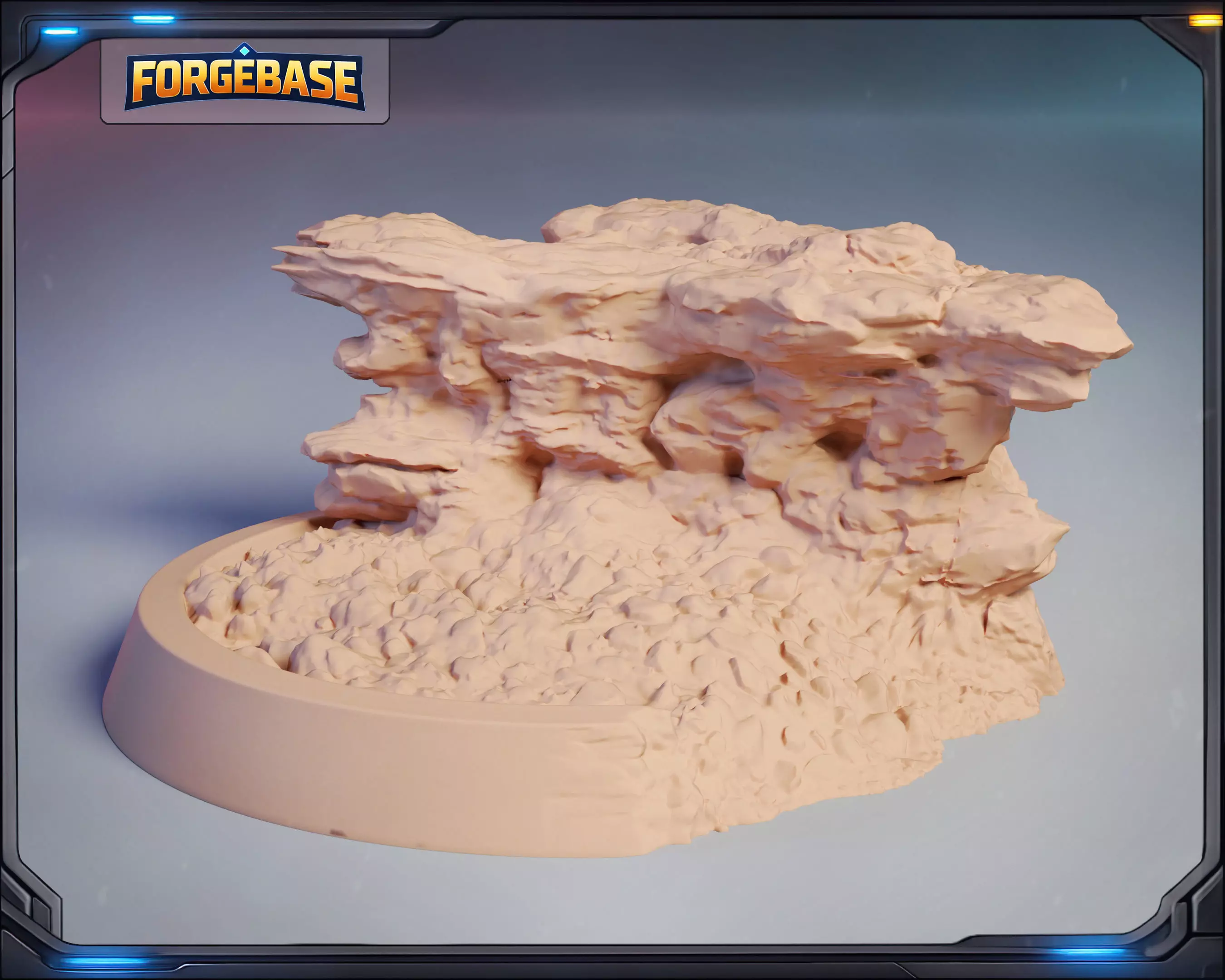 Base RockStone 3D print model
