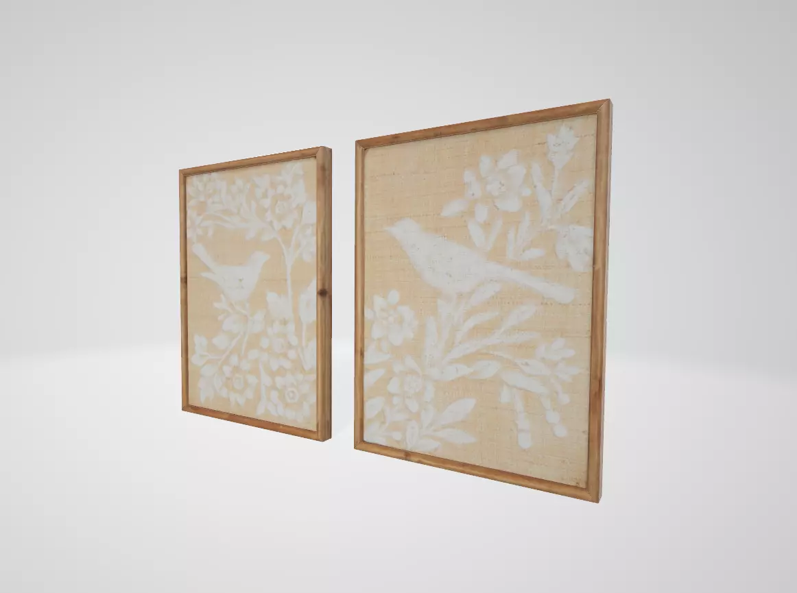 Sullivans Sullivans Bird And Botanicals Art Low-poly 3D model