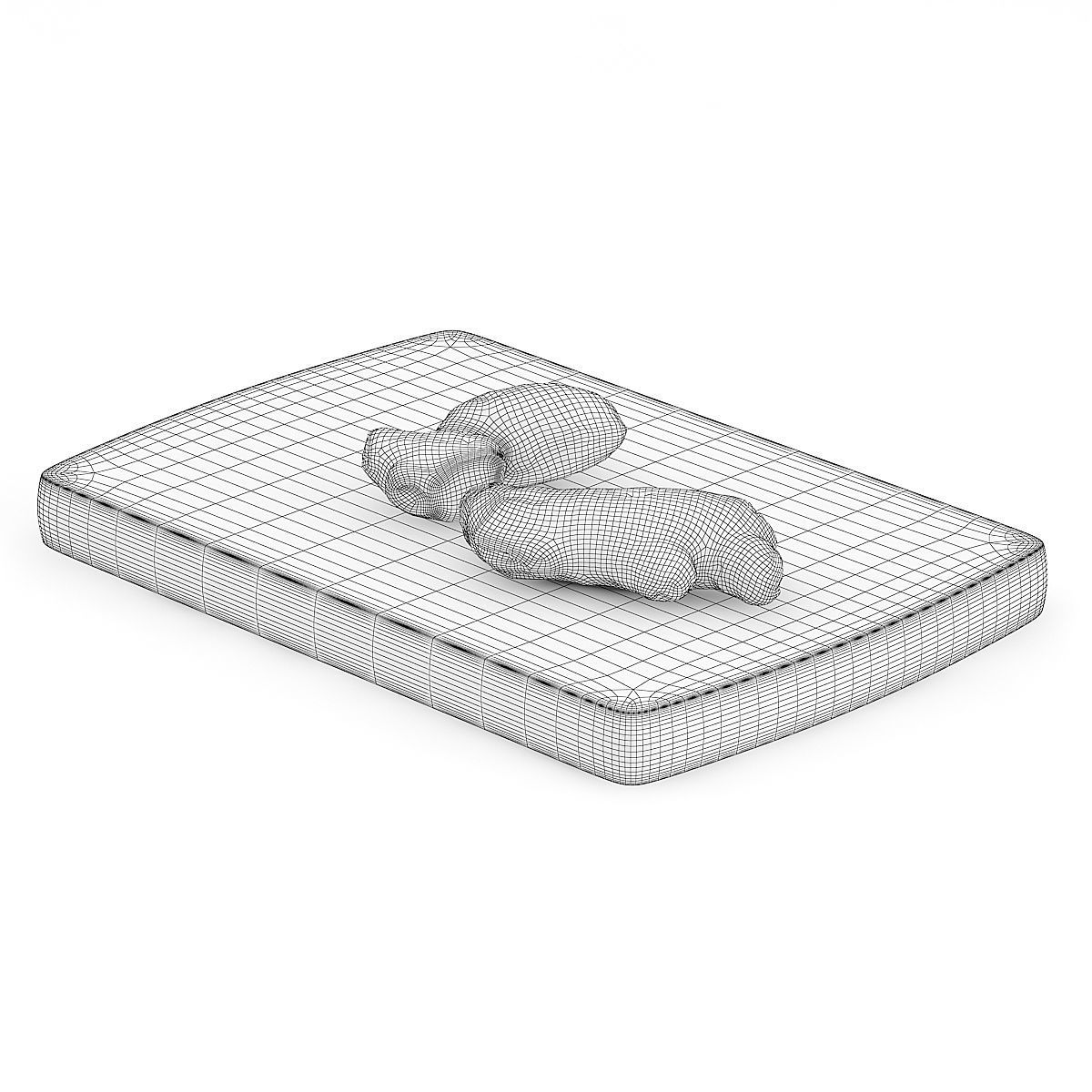 Sliced Ginger on Wooden Board 3D model_3