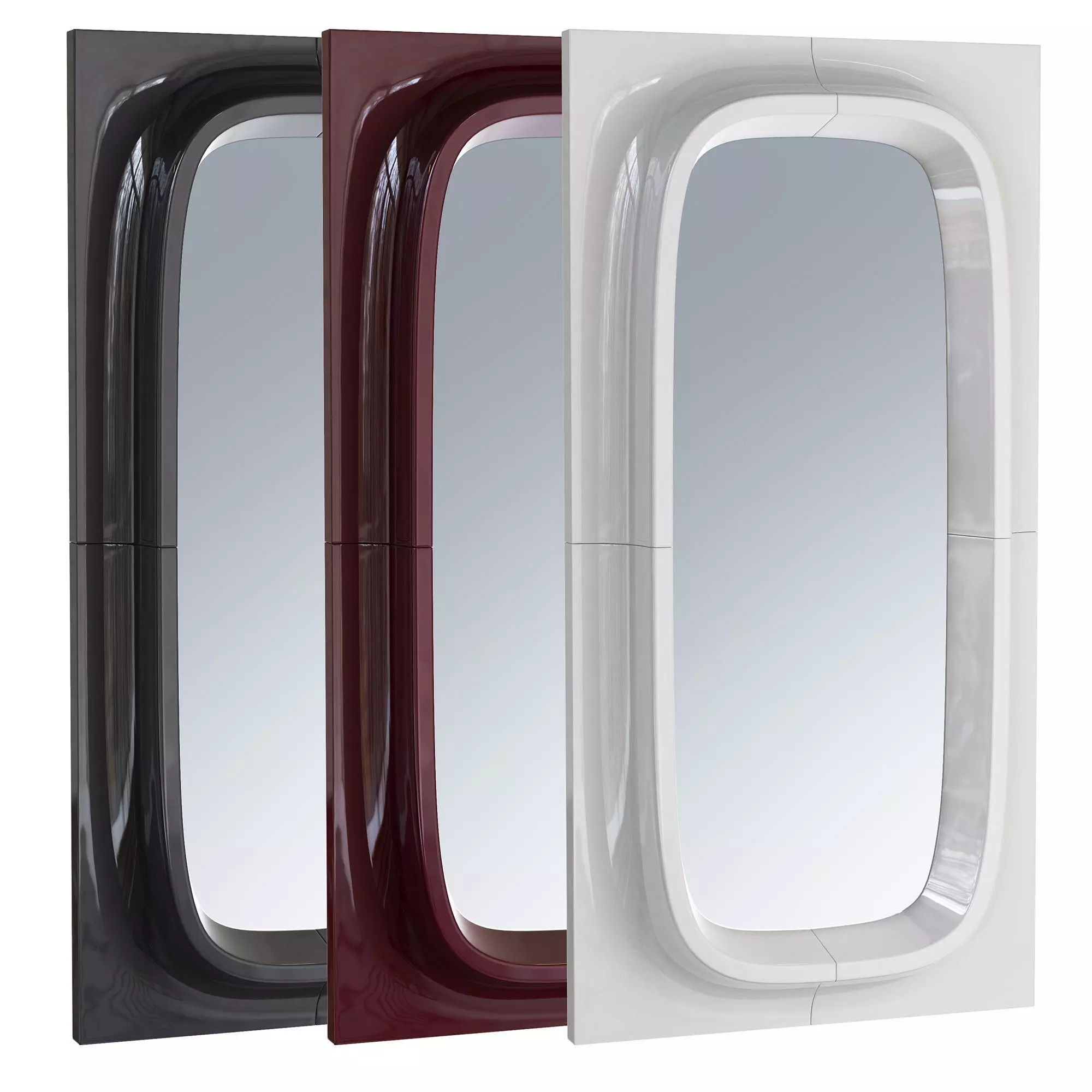 No Ga Porthole Mirrors 3D model