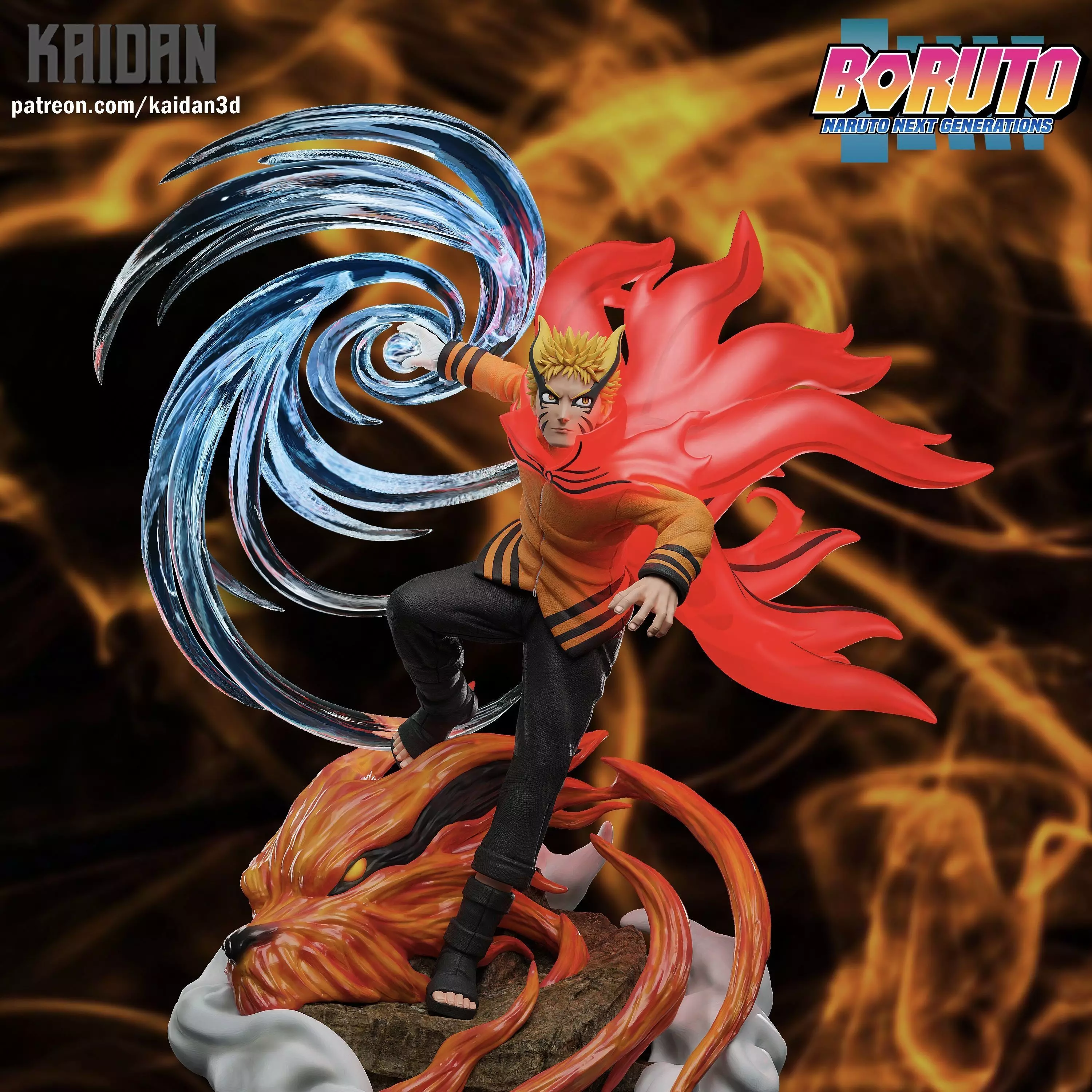 Naruto Baryon Mode NARUTO - STL Ready for 3D Printing 3D print model