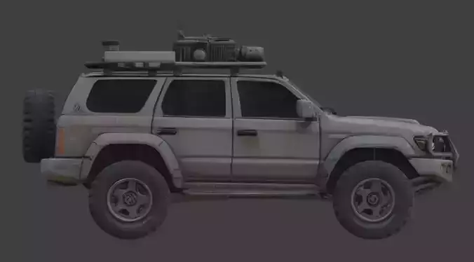 Wasteland Survival Vehicle Collection Low-poly 3D model 2