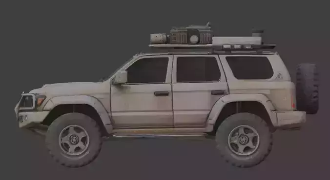 Wasteland Survival Vehicle Collection Low-poly 3D model 3