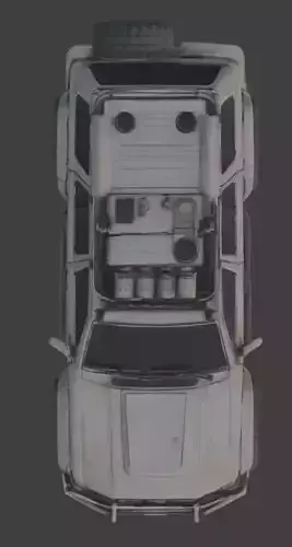 Wasteland Survival Vehicle Collection Low-poly 3D model 6