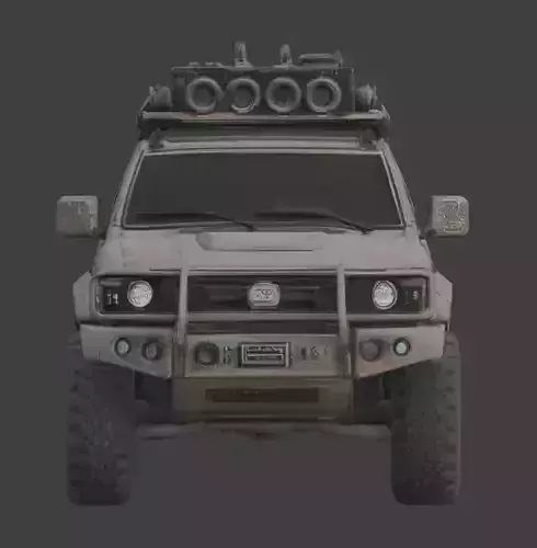 Wasteland Survival Vehicle Collection Low-poly 3D model 4