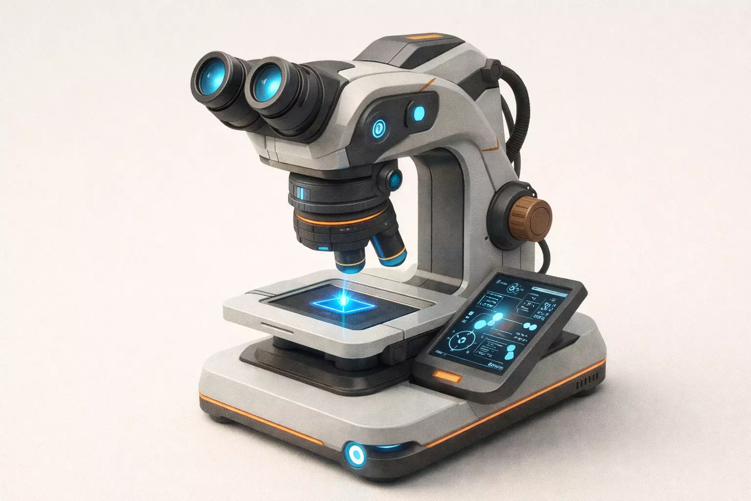 Advanced Sci Fi Microscope Asset High-Detail 3D Model 3D print model