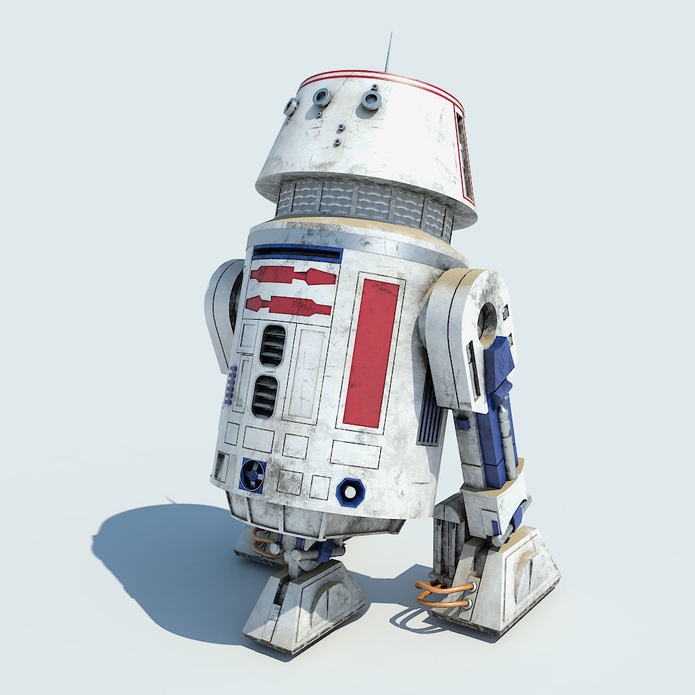 R5-D4  Droid Star Wars 3D model_1