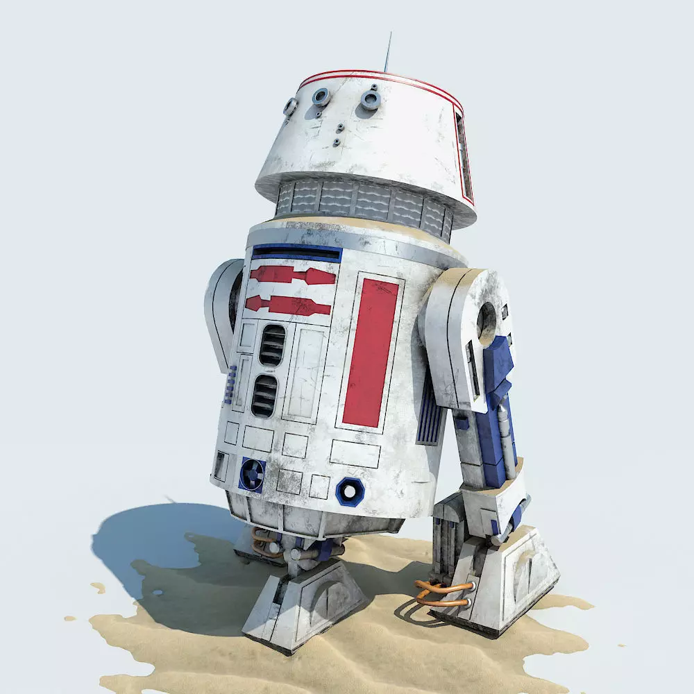 R5-D4  Droid Star Wars 3D model_0