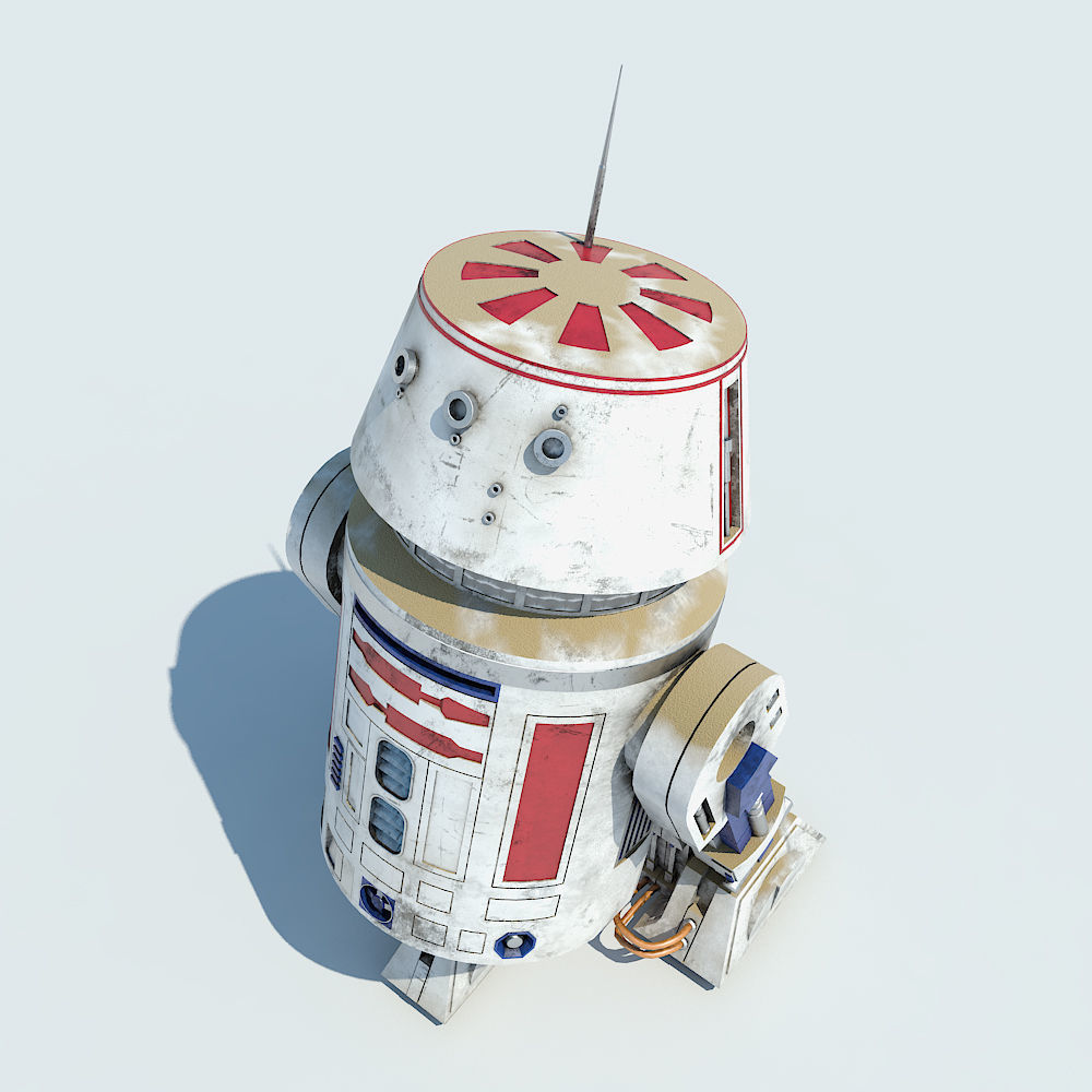 R5-D4  Droid Star Wars 3D model_5