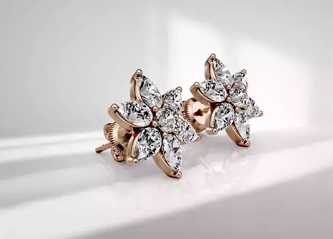 Stud earring Luna 01