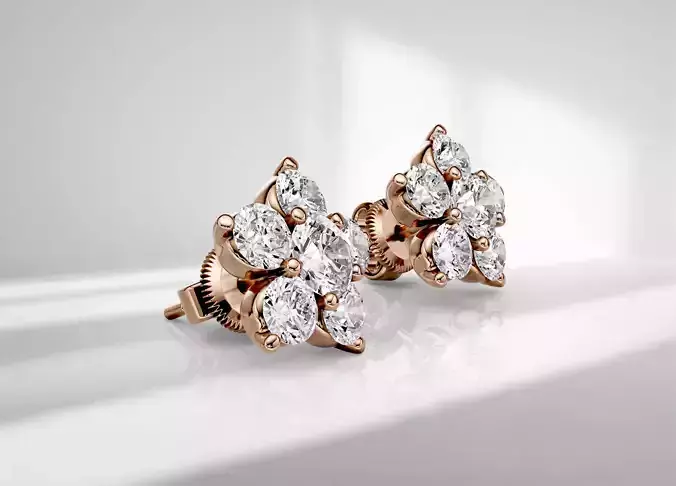Stud earring Luna 02