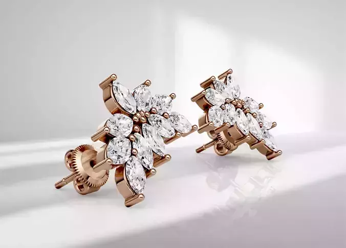 Stud earring Luna 4