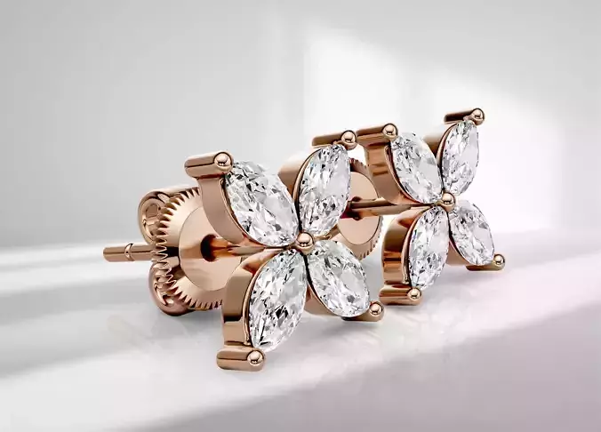 Stud earring Luna 010