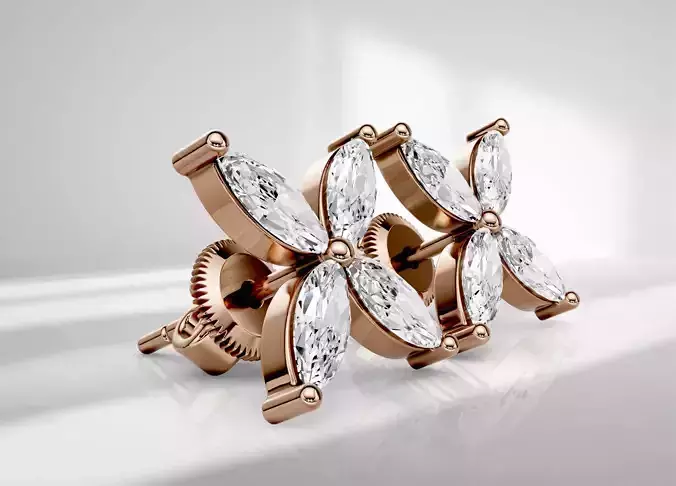 Stud earring  Luna 011