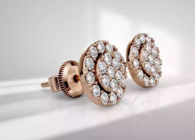 Stud earring Luna 012