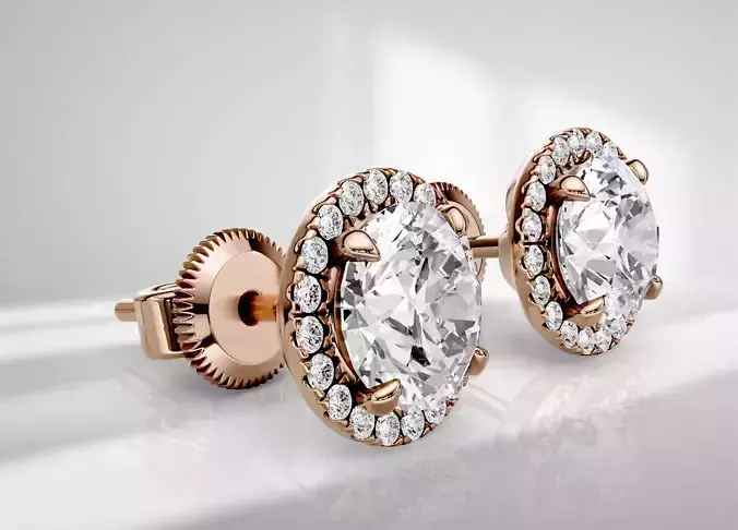 Stud earring Luna 016