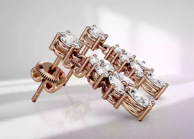 Stud earring Luna 017
