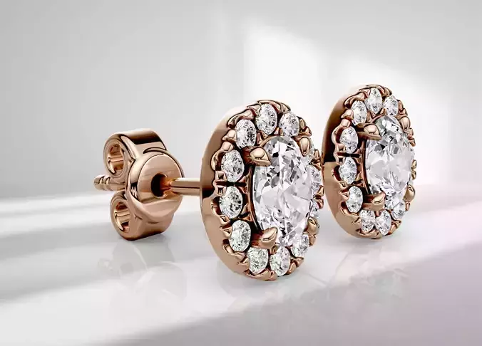 Stud earring Luna 019