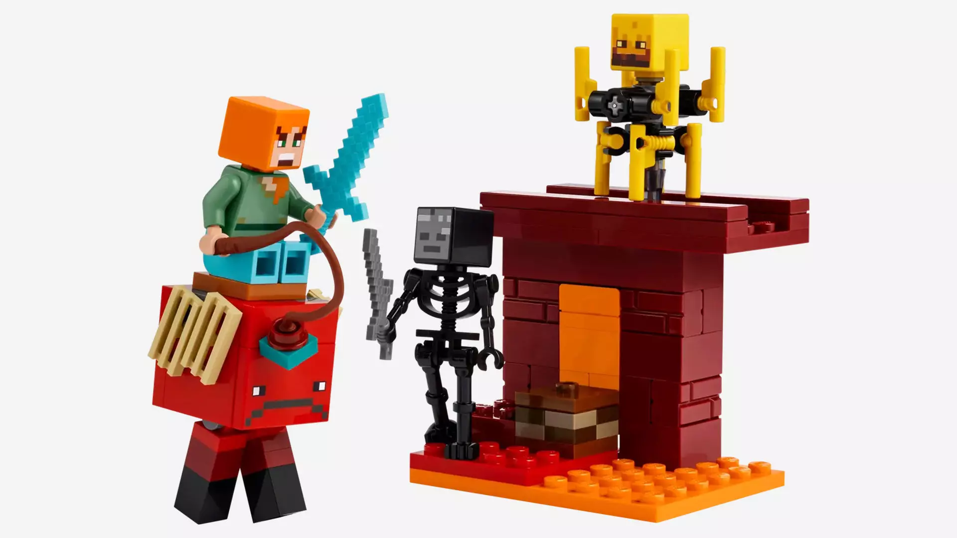 TwindBricks3D - 21266 The Nether-Lava Battle 3D print model
