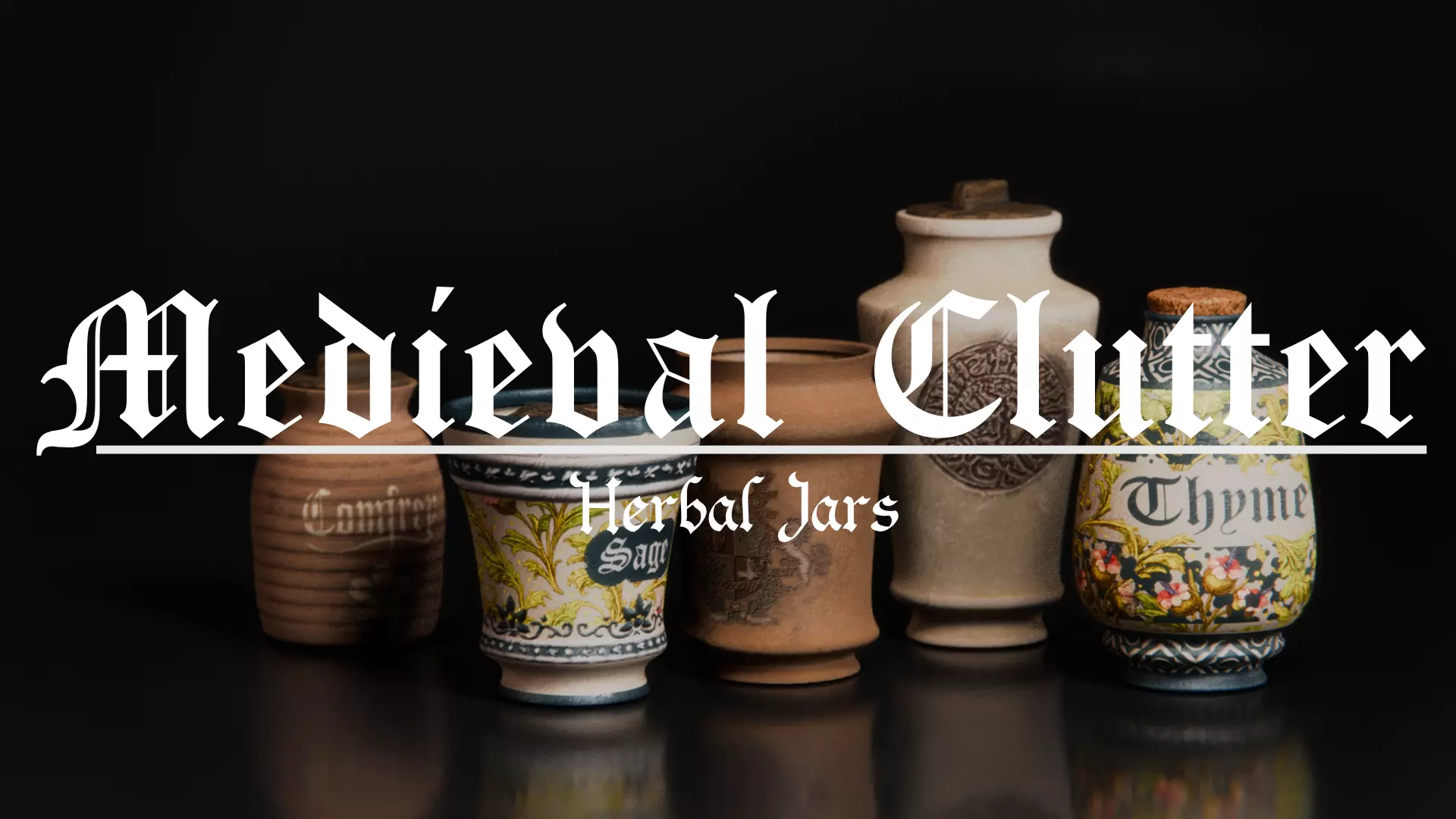 Herbal Jars 3D model