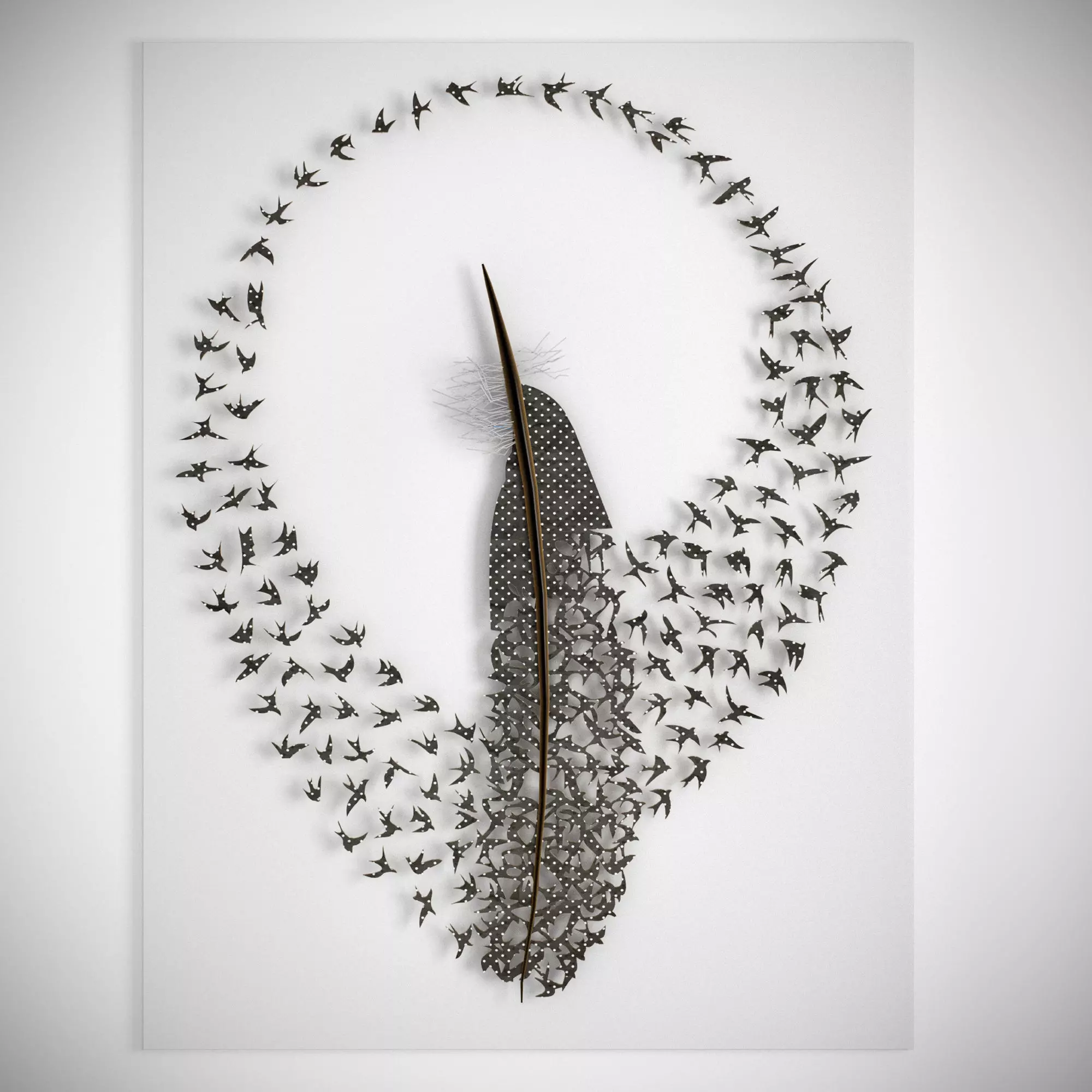 panel Bird 3D model_0