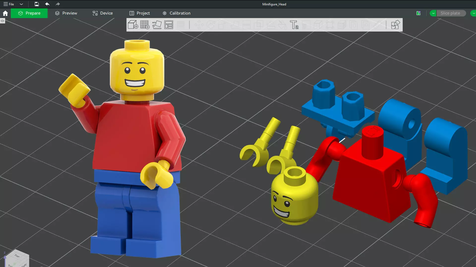 3D print minifigure - Lego Minifigure Basic V1 - 3MF Edition 3D print model