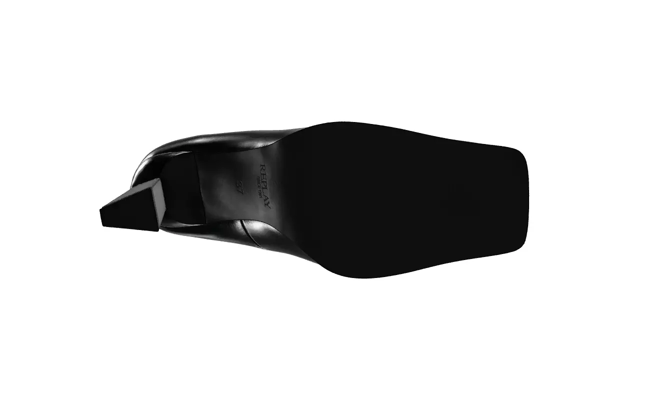 EVE PEARL PUMPS BLACK Low-poly 3D model