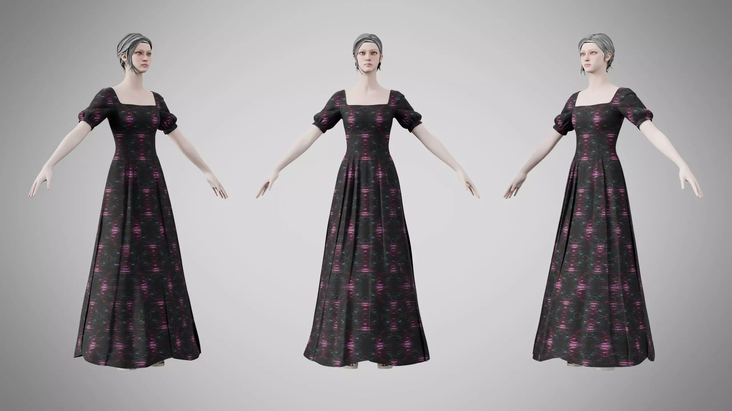 Dress 27 Light Burst Static Low-poly 3D model