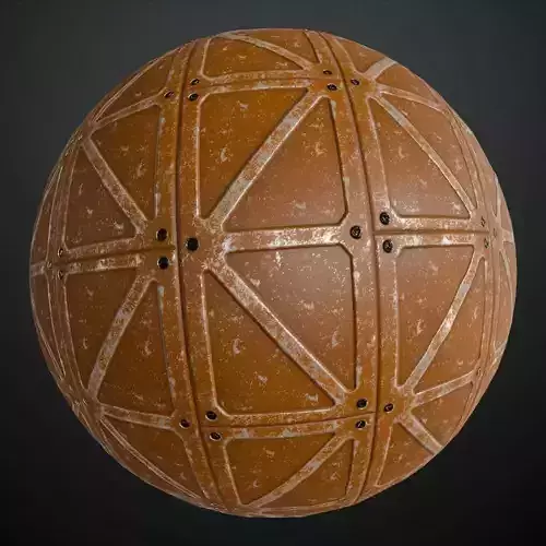 Worn Metal Plate PBR Seamless Texture