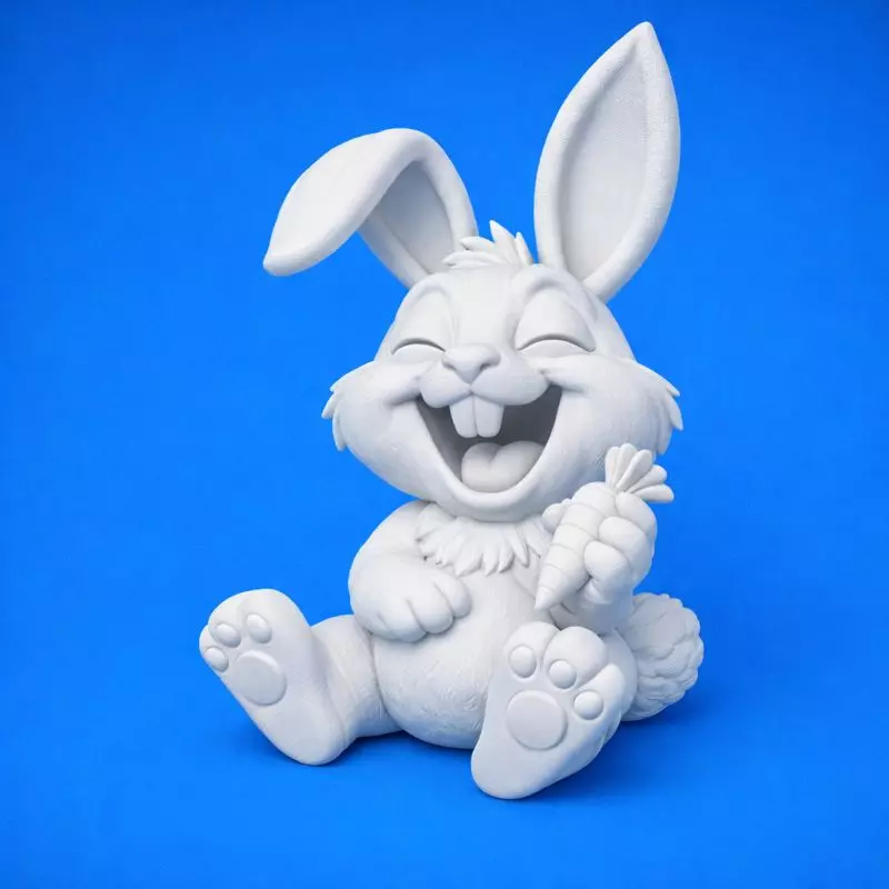 Easter Bunny Funny 3D print model