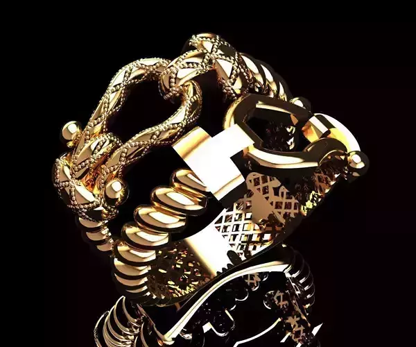 28 Crosshatch Luxe Ring 5gm