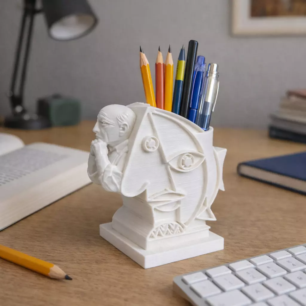 Desk organizer inspired by Pablo Picasso 3D print model