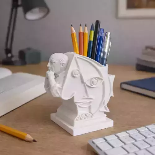 Desk organizer inspired by Pablo Picasso
