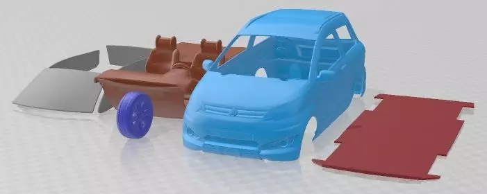 Aixam Crossover Premium 2014 Printable Car 3D print model