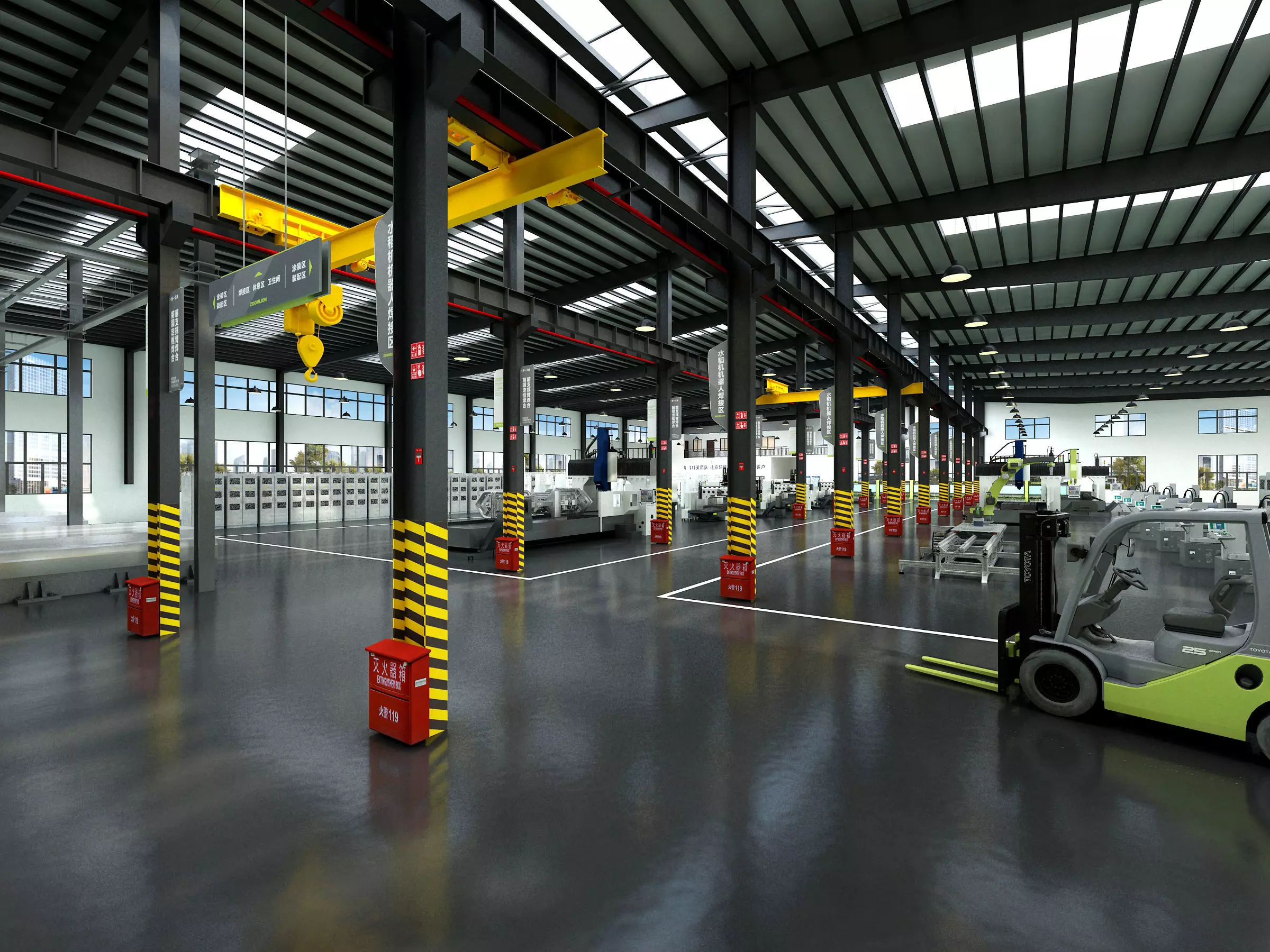 factory Low-poly 3D model