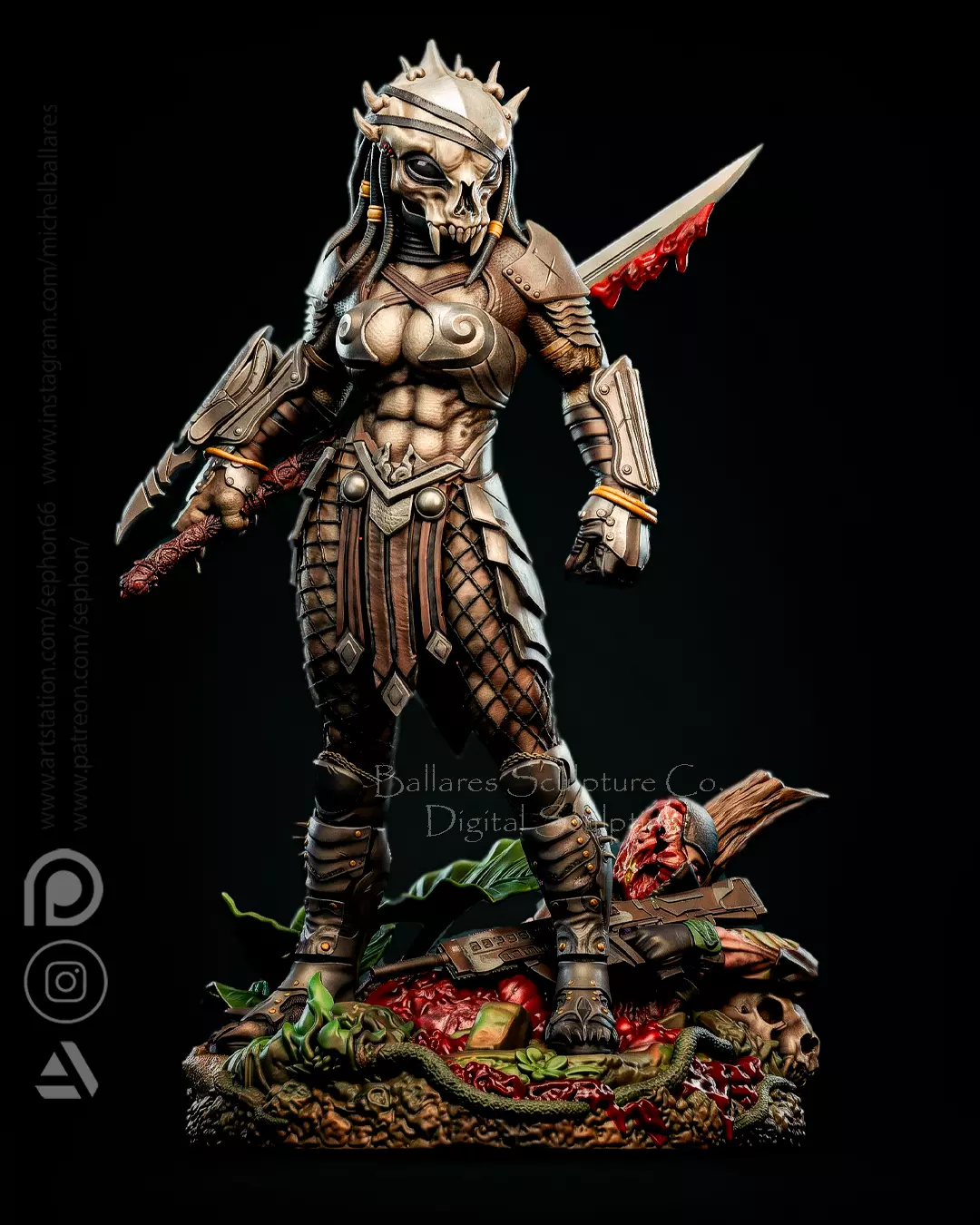 FEMALE PREDATOR BY CREATIVE GEEK MB 3D print model