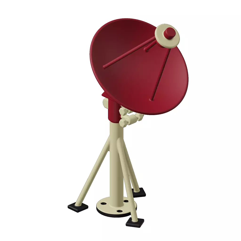 Kids Premium Satellite Dish Toy 3D model