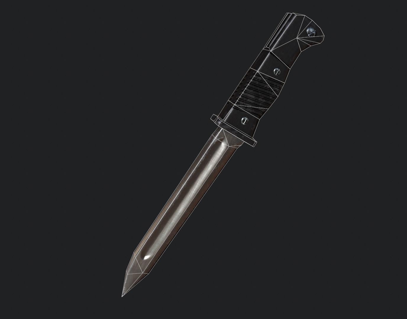 Female Soldier Rigged Low-poly 3D model_12