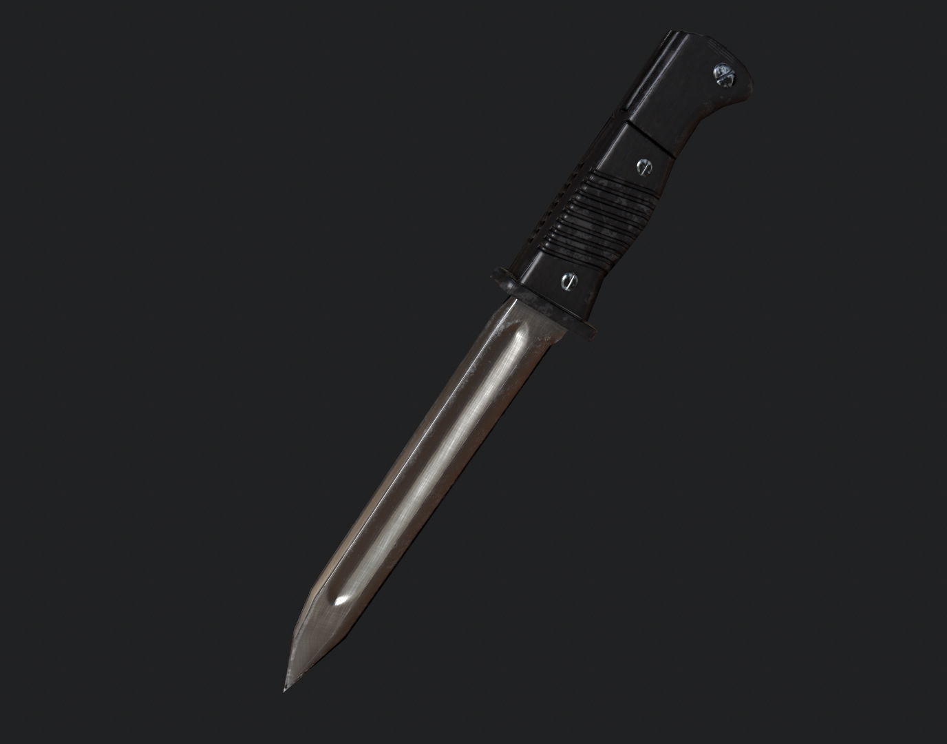 Female Soldier Rigged Low-poly 3D model_11