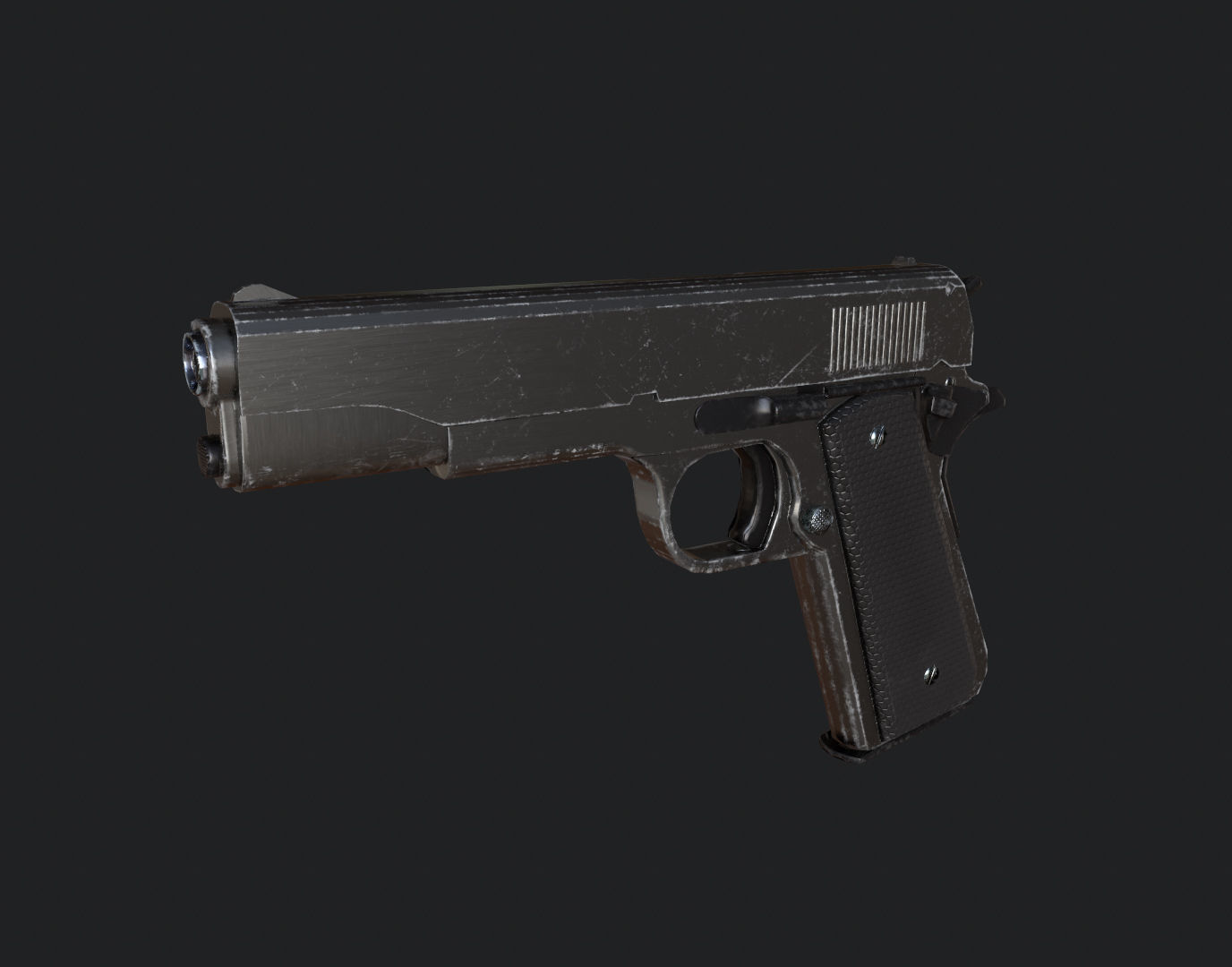 Female Soldier Rigged Low-poly 3D model_8