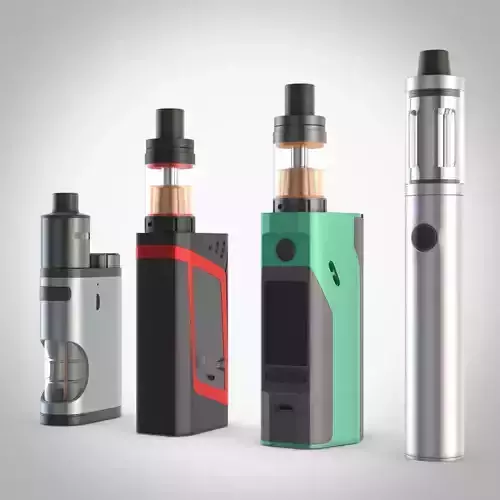 Electronic cigarettes four popular models vray 3D model