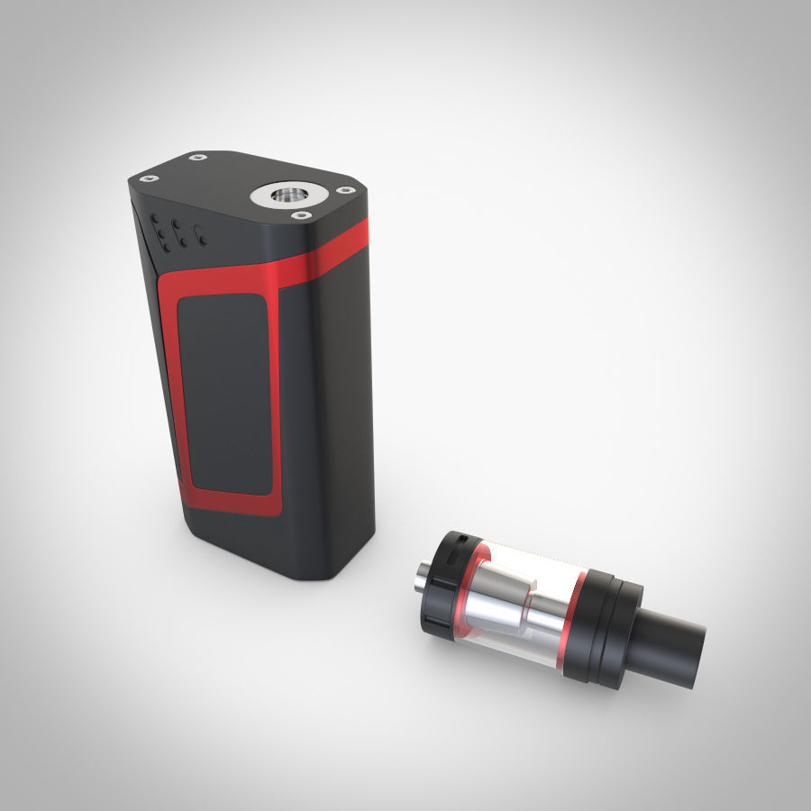 Electronic cigarettes four popular models vray 3D model_11