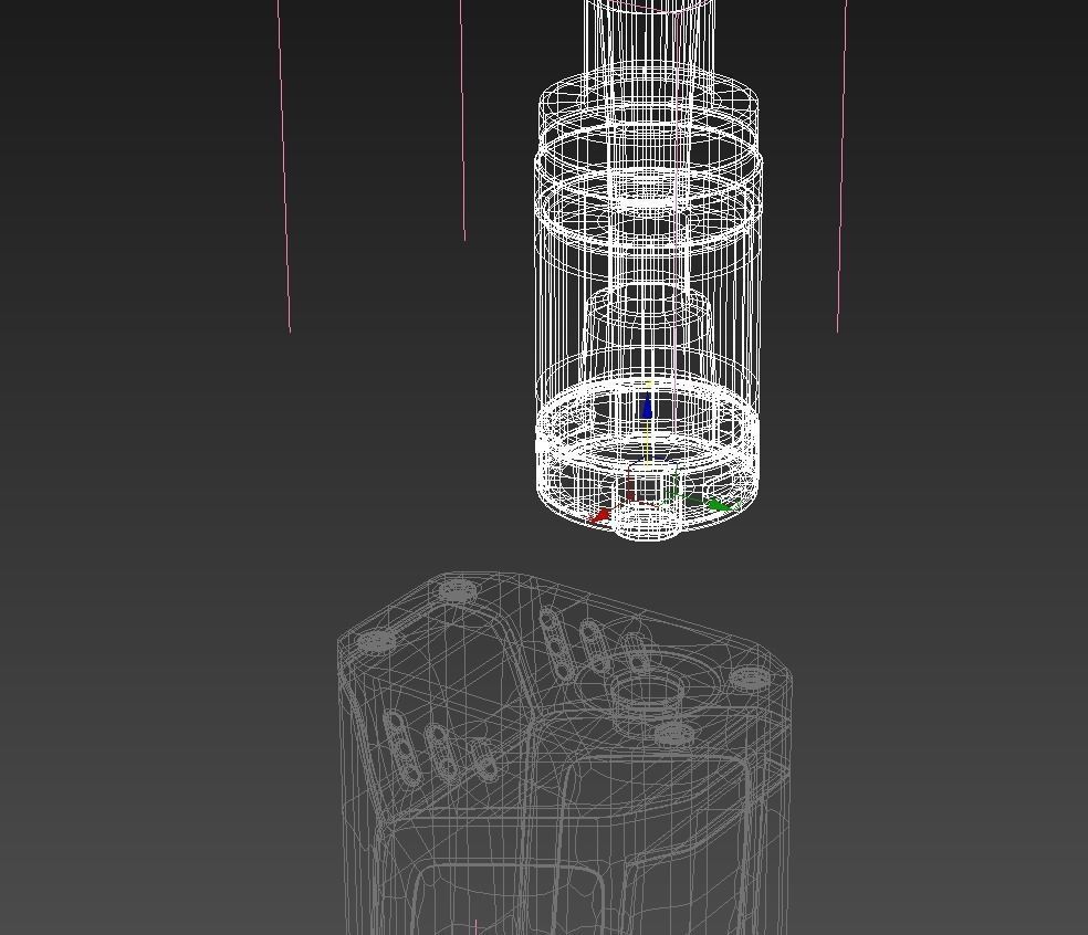 Electronic cigarettes four popular models vray 3D model_27