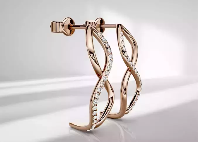 Stud earring Luna 035