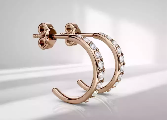 Stud earring Luna 036