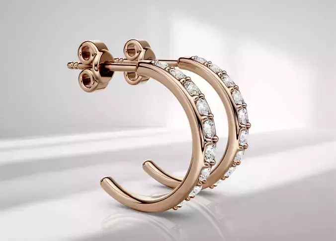Stud earring Luna 037
