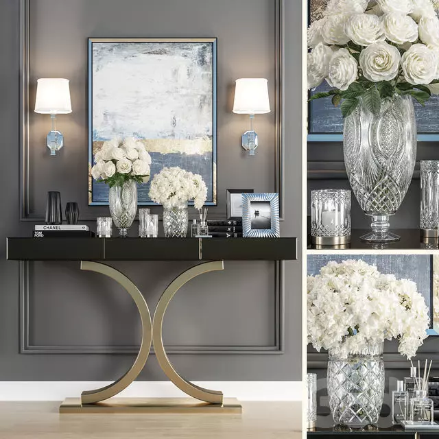 Aurum Eclipse Console Table 3D model