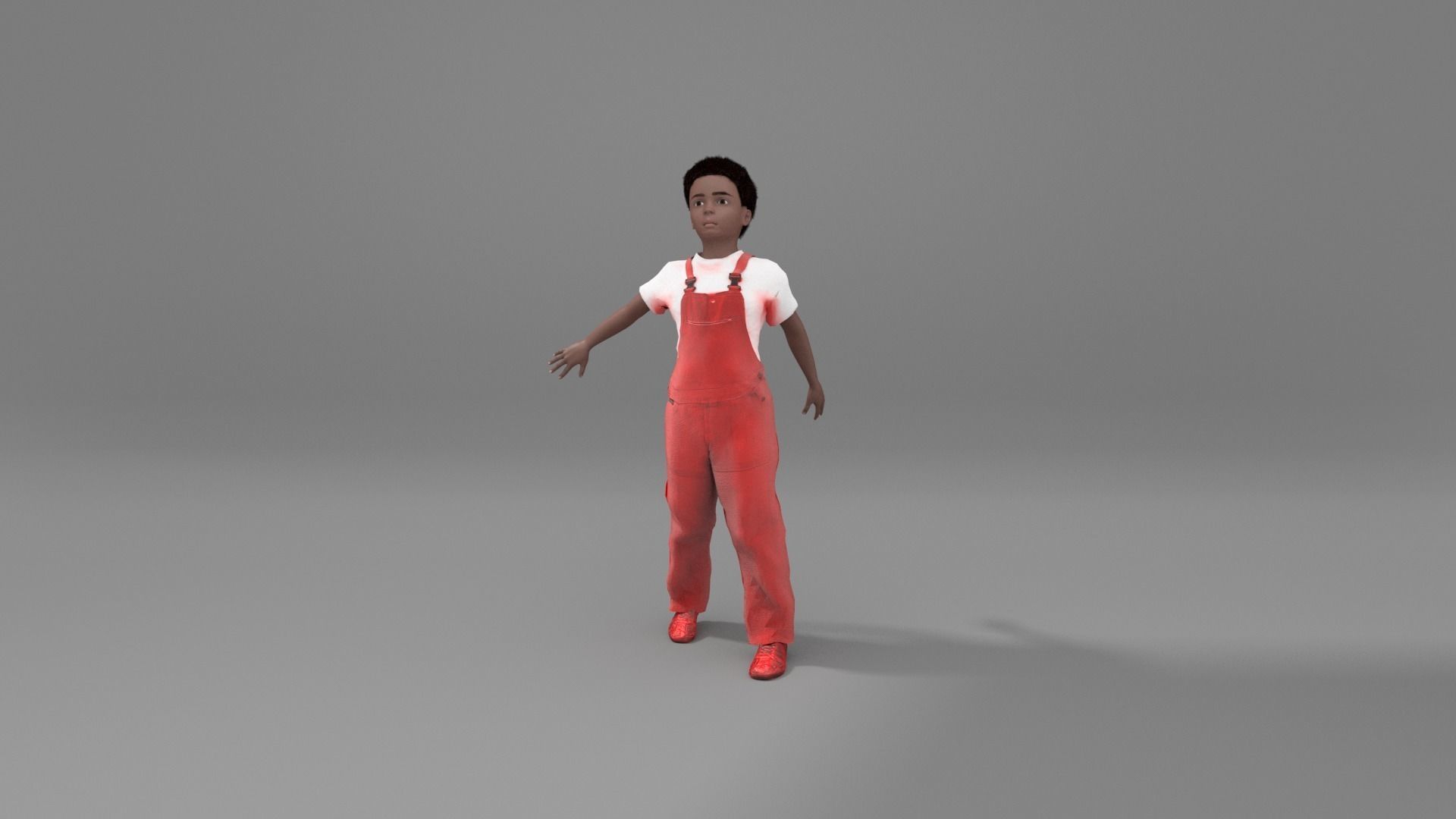 Little child 3D model_0