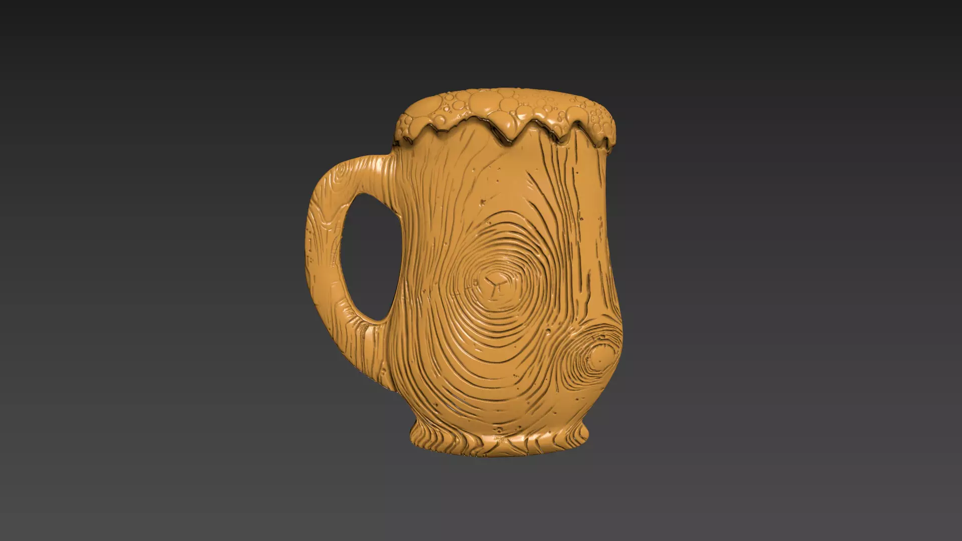 Wooden Beer Mug 3D print model
